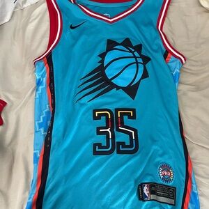 Nike Phoenix Suns Blue Jersey with Red Accents